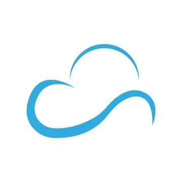 Cloud logo template vector illustration design icons Stock Illustration