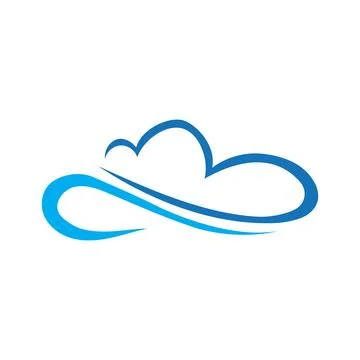 Cloud logo template vector illustration design icons イラスト素材