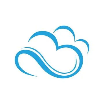 Cloud logo template vector illustration design icons Stock Illustration