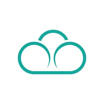 Cloud logo template vector illustration design icons Stock Illustration