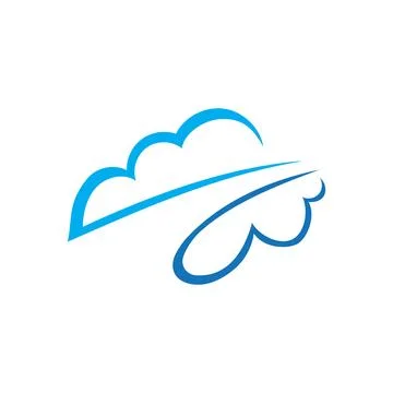 Cloud logo template vector illustration design icons Stock Illustration