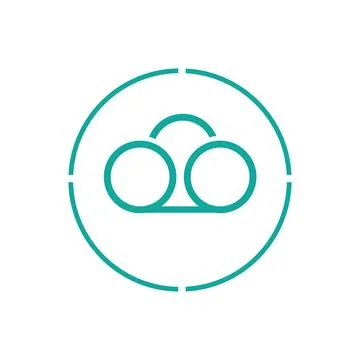 Cloud logo template vector illustration design icons Stock Illustration