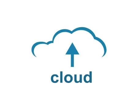 Cloud logo vector icon 스톡 일러스트