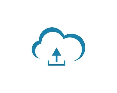 Cloud logo vector icon Illustrazione stock