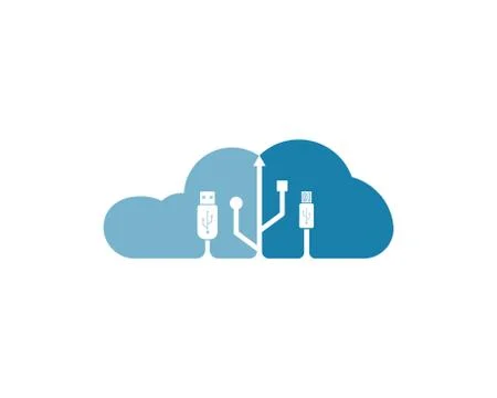 Cloud logo vector icon 스톡 일러스트