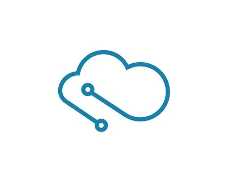 Cloud logo vector icon Stock Illustration