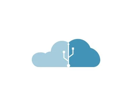 Cloud logo vector icon Stock Illustration