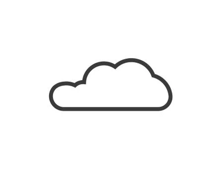 Cloud logo vector icon 스톡 일러스트