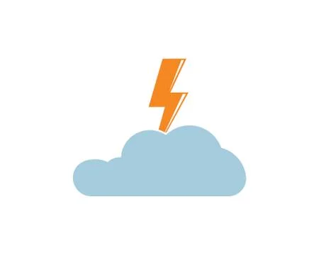 Cloud Logo vector icon illustration design Illustrazione stock