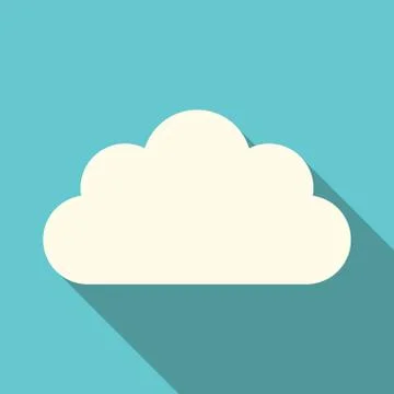 Cloud with long shadow Stock Illustration