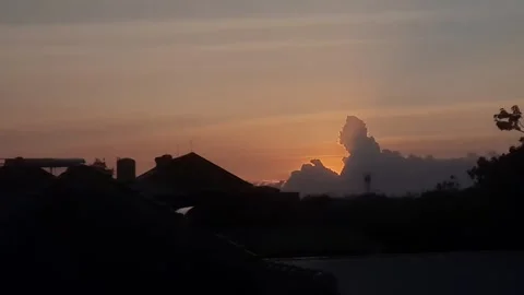 Cloud Looked Like Praying Man Stock-Footage 337568167