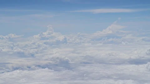 Cloud looking from an airplane window Stock Footage 133853557