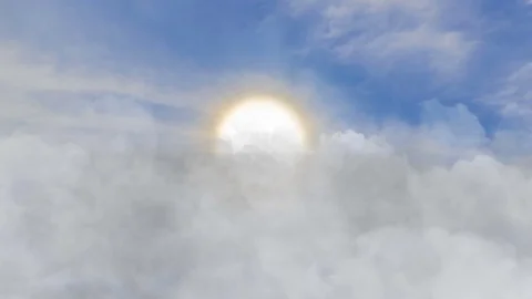 Cloud-loop-sun Stock Footage 77477526
