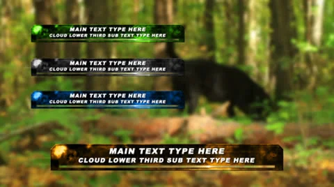 Cloud Lower Third Stock After Effects