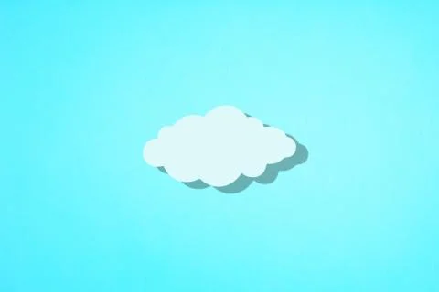 A cloud made of paper. Minimal concept art. Foto stock
