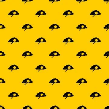 Cloud with magnifying glass pattern vector Stock Illustration