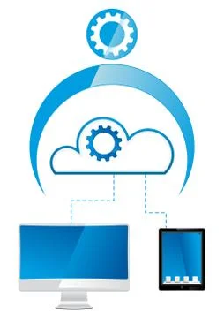 Cloud man Stock Illustration