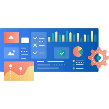 Cloud management icon vector data base analytics Stock Illustration