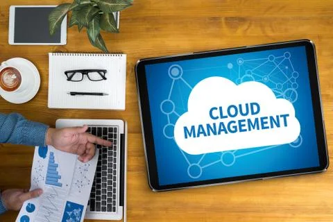 CLOUD MANAGEMENT Stockfoto's