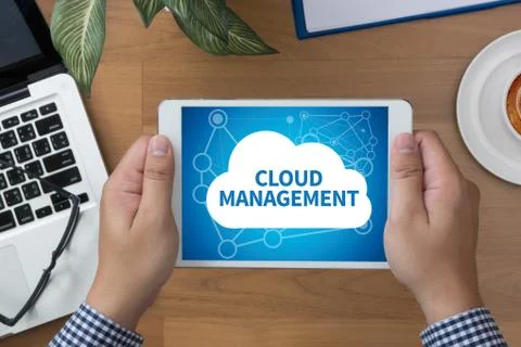 CLOUD MANAGEMENT Foto stock