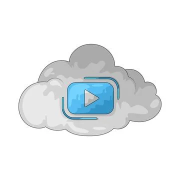 Cloud media illustration 스톡 일러스트