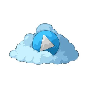 Cloud media illustration Stock Illustration