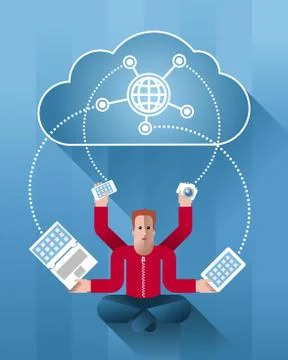 Cloud Meditation Illustrazione stock