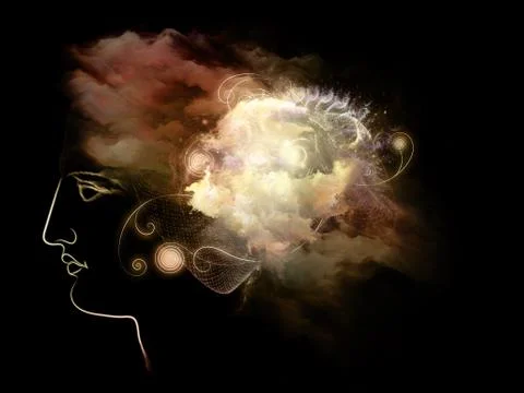 Cloud Mind 스톡 일러스트