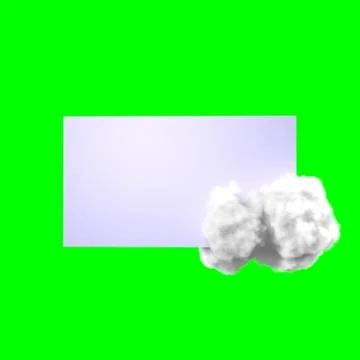 Cloud mockup Stock Illustration