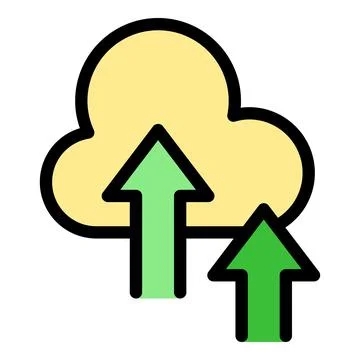 Cloud money earn icon vector flat Stock Illustration