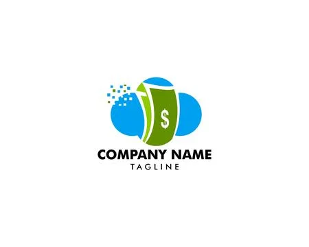 Cloud Money Logo Template Design Vector イラスト素材