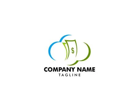 Cloud Money Logo Template Design Vector Stock Illustration