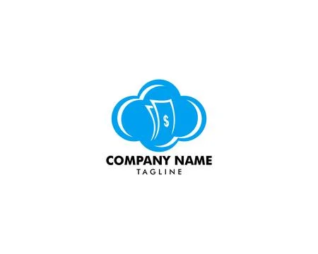 Cloud Money Logo Template Design Vector Stock Illustration