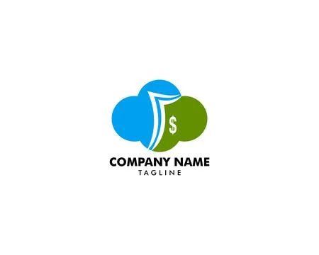 Cloud Money Logo Template Design Vector 스톡 일러스트