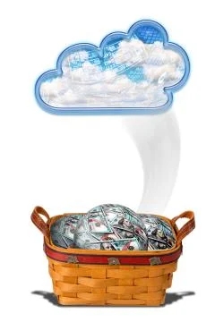 The Cloud Money. Stock Photos