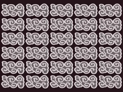 Cloud motif pattern background, traditional design pattern vector Stock Illustration