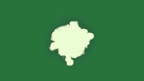 Cloud Motion With Ball On Green Screen Chroma Key Background Stock Footage 338016853