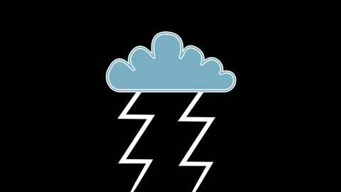 Cloud Motion with Icon Motion Graphic Overlay Stock Footage 341336248