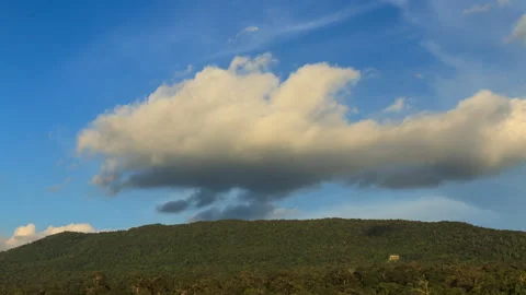 Cloud With Mountain Stock Footage 297195946