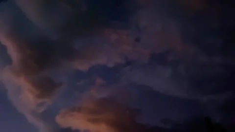 Cloud movement from dawn to dusk Video stock 286394460