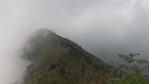 Cloud movement on a high mountain Stock Footage 201315450