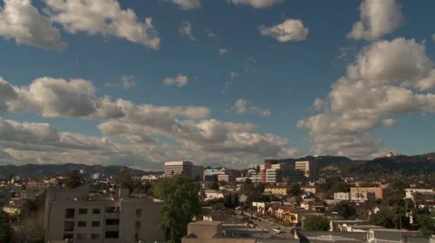 Cloud Movement Hollywood III Stock Footage 933788