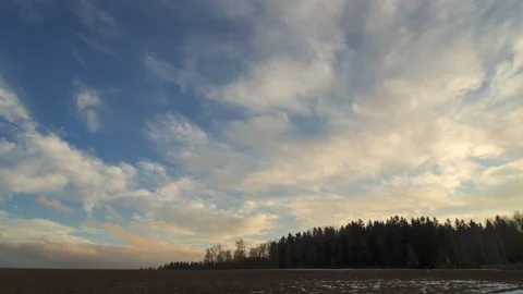 Cloud movement late afternoon,4k,timelapse Stock Footage 230956652