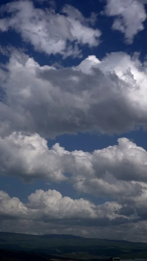 Cloud movement,  mountains, clouds, time-lapse Video stock 304726302