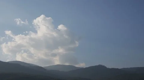 Cloud movement over the mountain range Video stock 47726682