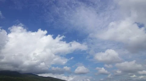 Cloud movement over the mountain range 스톡 동영상 47733043