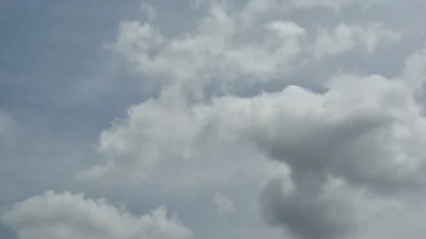Cloud movement time lapse photography during the day on a cloudy Stock Footage 253420934