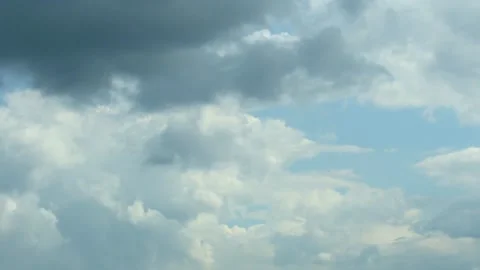 Cloud movements. Puffy fluffy white skies time lapse. Fast moving. timelapse Stock Footage 137970917