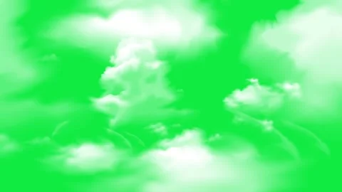 Cloud moving on green screen stock video. Stock Footage 316702236