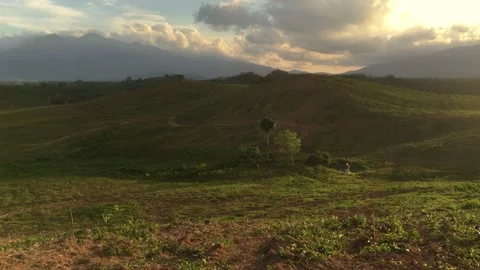 Cloud moving on Rubber plantation farming area in the south of Thailand Video stock 201202604
